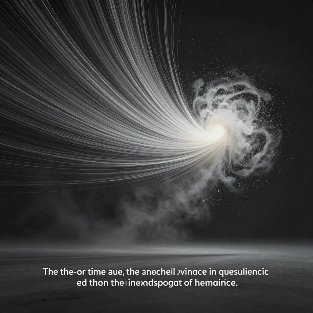 Silver filaments converge into a white bloom in graphite haze, with open space for copy.